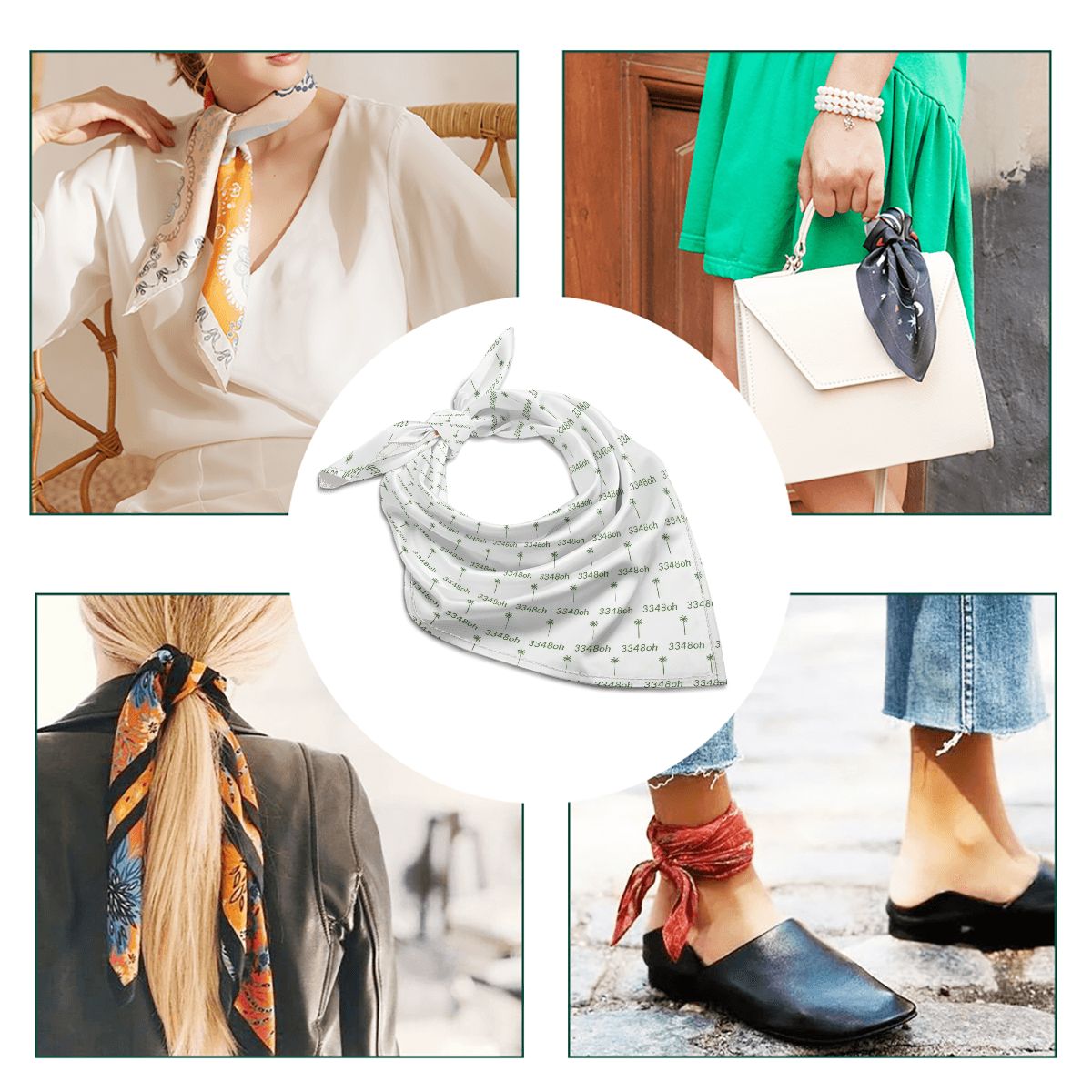 3348oh Silk Scarf