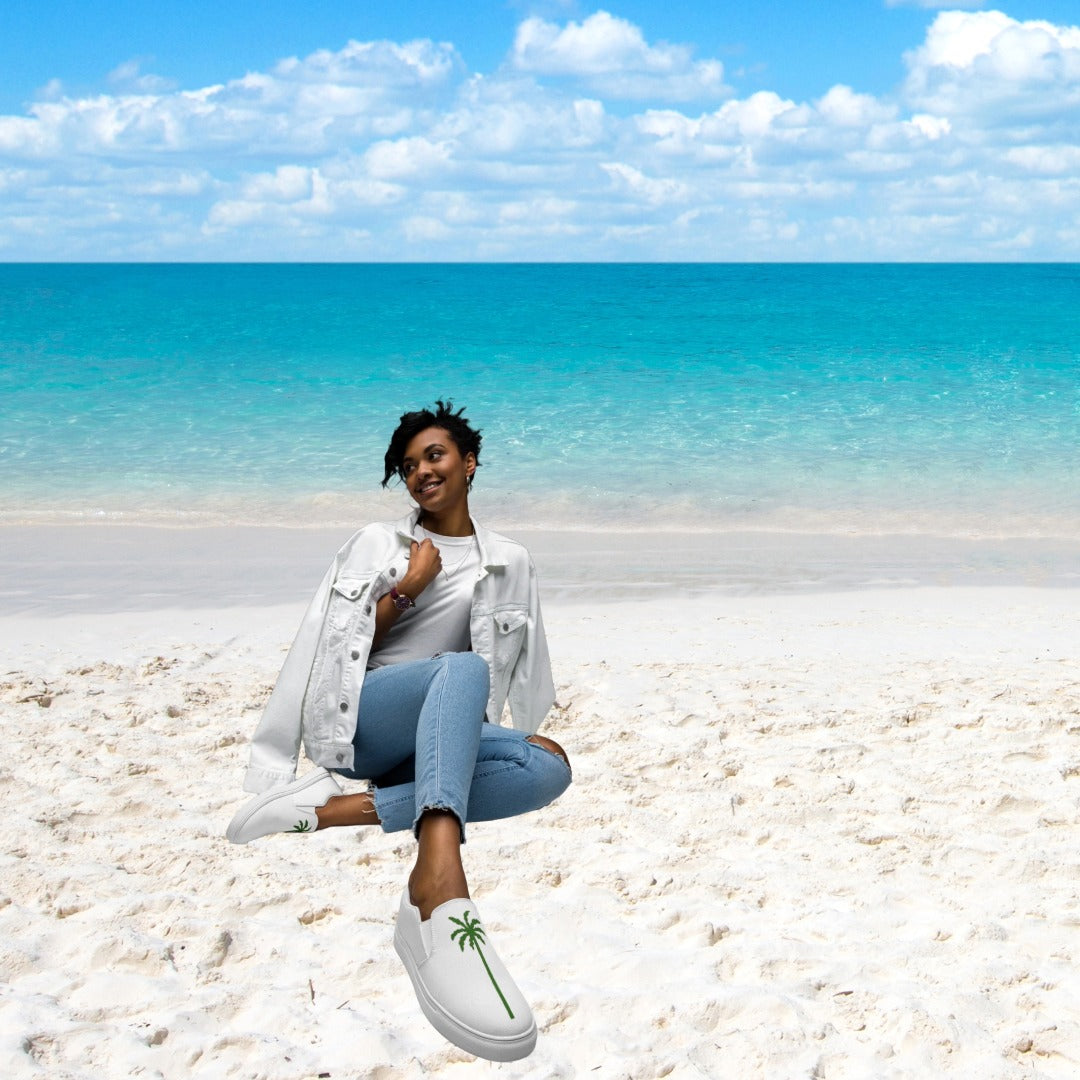 3348oh women's slip-on canvas shoes — Palm Beach style product photo