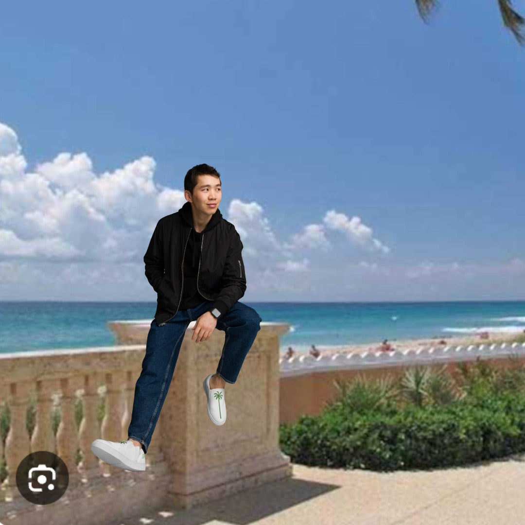 3348oh men's slip-on canvas shoes — Palm Beach style product photo