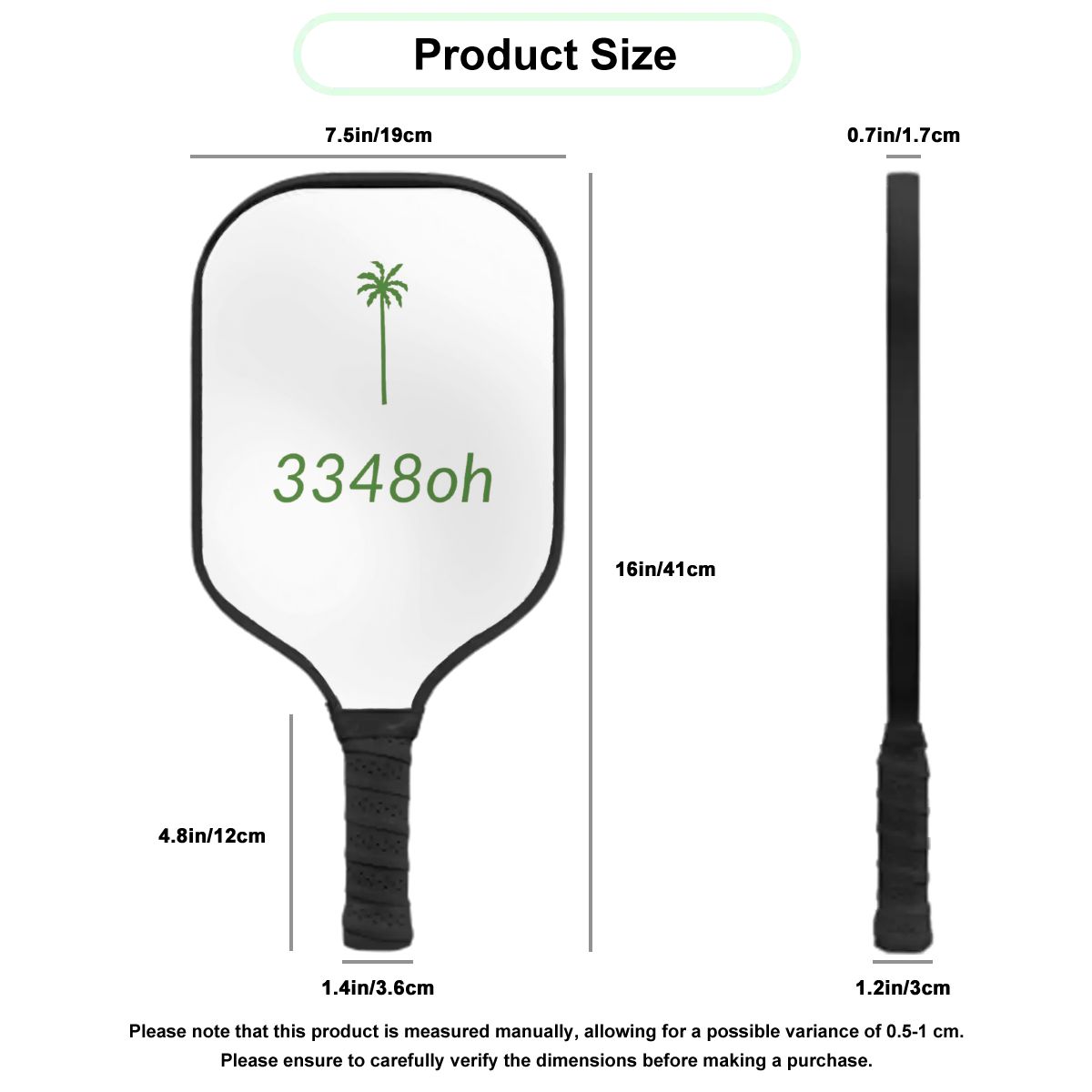 3348oh Pickleball Paddle